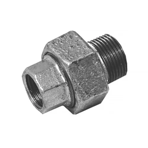 IDMAR Dwuzłączka nakrętno-wkrętna płaska GW/GZ 6/4" (DN40) U1 ocynk; AIZOSPP040WZ.NK