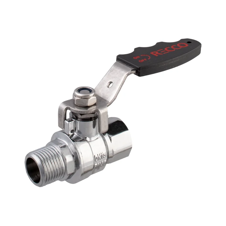 IDMAR Zawór kulowy 1/2" do wody RECCO GW/GZ kula antywapienna chrom polerowany; RW015212.8022R1