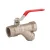 IDMAR Zawór kulowy 1/2" do wody z filtrem (DN15); KW015071.8050