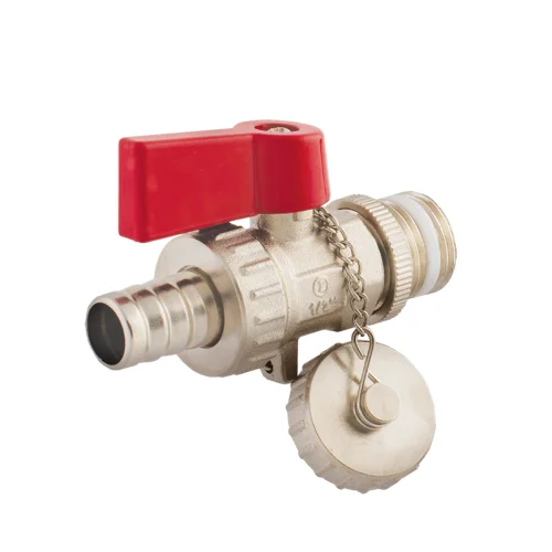 IDMAR Zawór kulowy spustowy z zaślepką 1/2" (DN15)-1