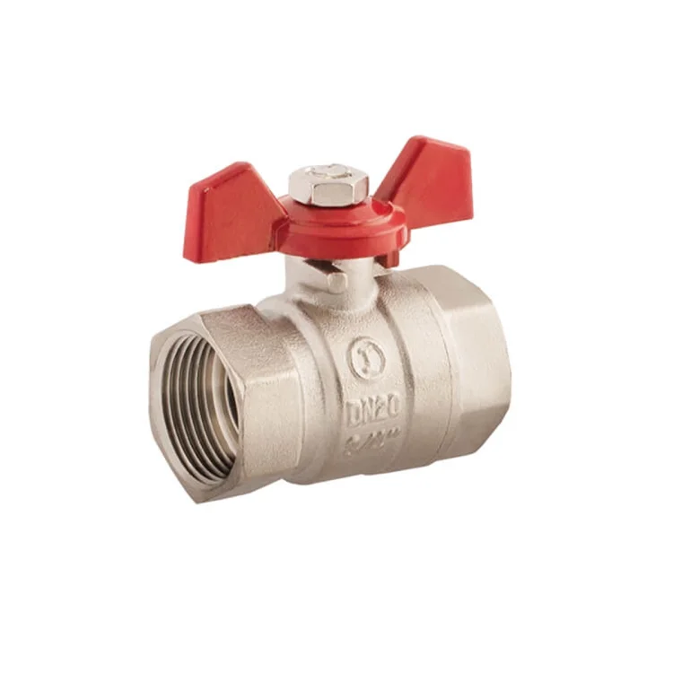 IDMAR Zawór kulowy 1/2" do wody z motylkiem GW/GW (DN15) ; KW015002.8024