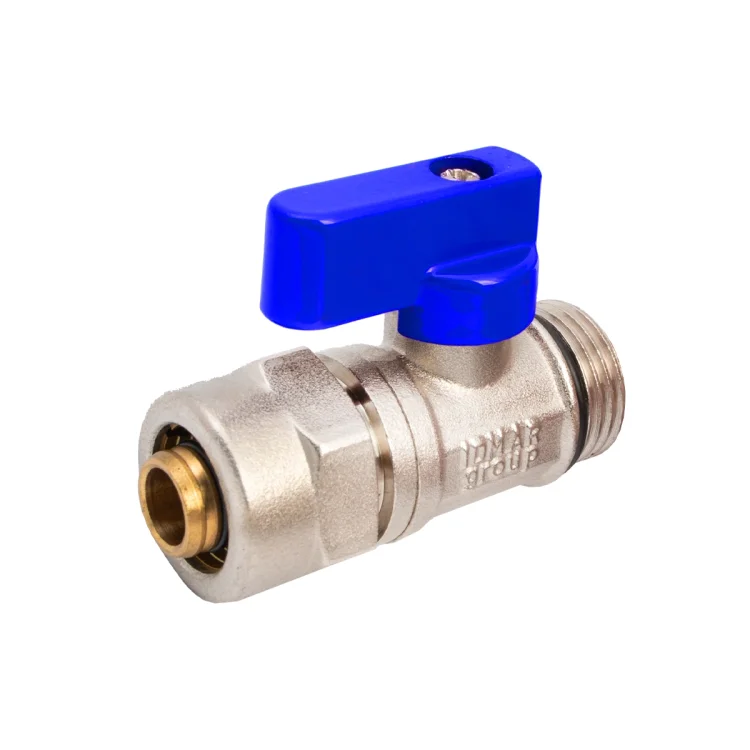 IDMAR Zawór kulowy mini GZ 1/2"x16 PEX zimna woda; KW015GZ16PEXZW