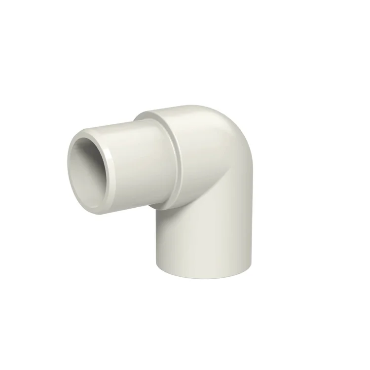 Kolano PVC nyplowe 90° do klejenia 1/2" - zimna woda; PVCKKW015XKZ015-90.301