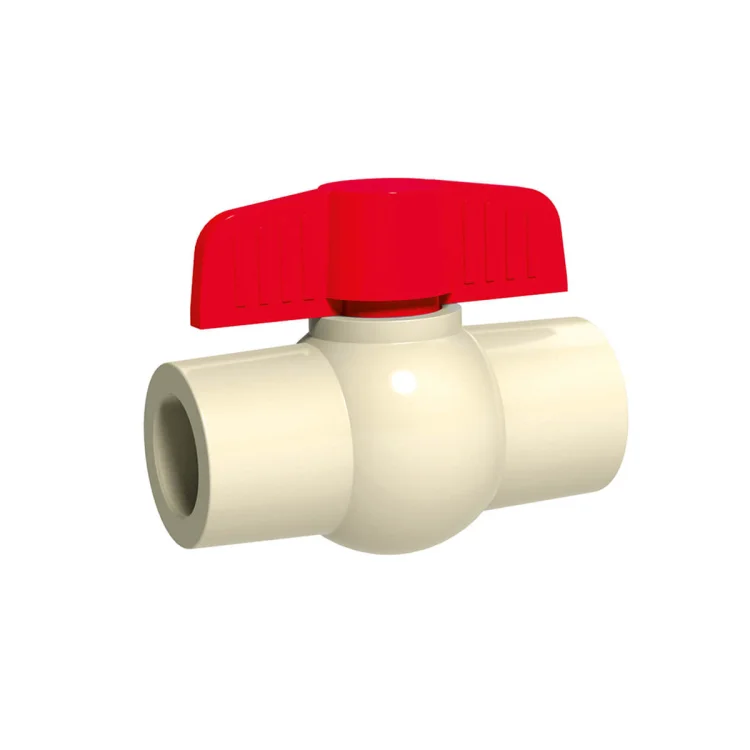 IDMAR Zawór kulowy 1/2" CPVC (DN15) system klejony - ciepła woda-1