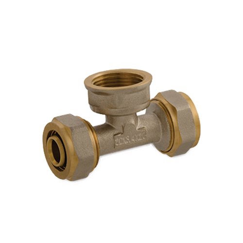 IDMAR Trójnik PEX 20 x 1/2" x 20mm gwint wewnętrzny - system skręcany; PEXSSTGW20X015.4022