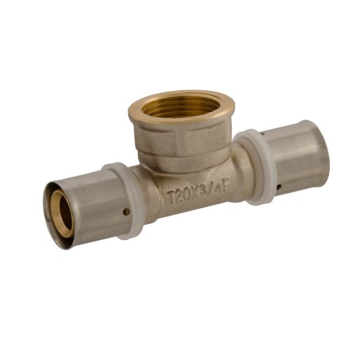 Trójnik PEX 16 x 3/4" x 16 gwint wewnętrzny - system zaprasowywany; PEXSZTGW16X020.4040