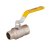 IDMAR Zawór kulowy 1" do gazu GW/GZ (DN25); KG025021.8071A