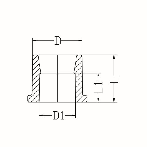 IDMAR Tuleja redukcyjna 1"x1/2" PVC do wody system klejony - zimna woda kod produktu PVCTURKW025XKZ015.301 schemat