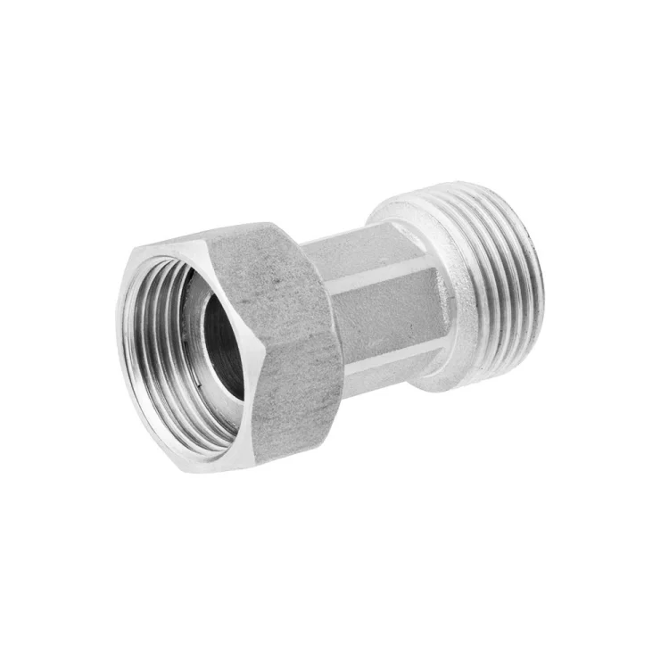 Idmar Śrubunek mosiężny prosty niklowany  3/4" DN20-1