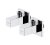 Zawór kąt. 1/2" x 3/8" z głowicą cer. 1001 Kpl 2szt. AGORA bilster-1