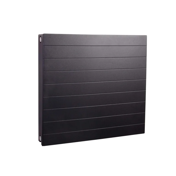 HEAT PRO Deco Grzejnik dekoracyjny CV22 600x1400 stalowy dwupłytowy z podłączeniem uniwersalnym antracytowy ryflowany