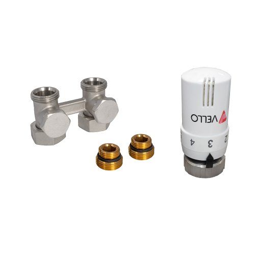 Zestaw przyłączeniowy prosty do grzejników typu V, głowica BASIC  Wello.jpg