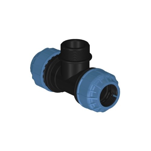 Trójnik skręcany PE 32mm x 1 x 32mm GZ; 3120-130-3225320GZ