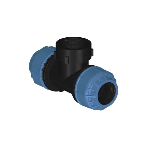 Trójnik skręcany PE 25 mm x 1 x 25 mm GW; 3120-130-2515250GW
