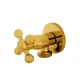 IDMAR Zawór kątowy 1/2″x3/4″ z głowicą ceramiczną RETRO 1010 złoty-2