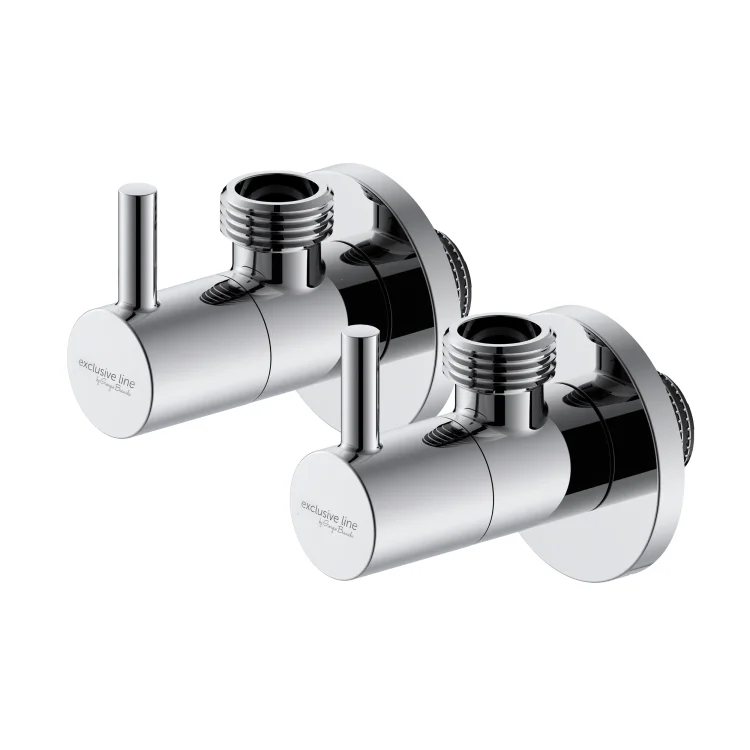 IDMAR Zawór kątowy 1/2"x3/8" z głowicą ceramiczną 1008 - ARGO - komplet 2sztuki-1