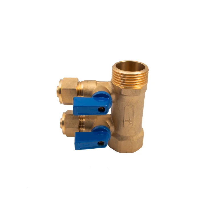 IDMAR Rozdzielacz PEX 1" x 16 x2 z zaworami do zimnej wody-4