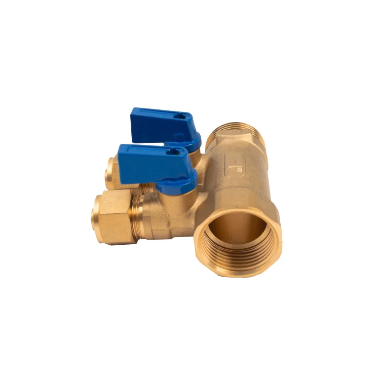 IDMAR Rozdzielacz PEX 1" x 16 x2 z zaworami do zimnej wody-6