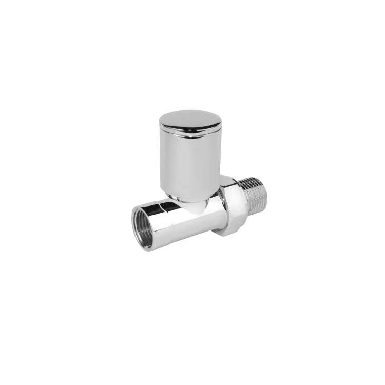 IDMAR Zestaw ozdobny zaworów grzejnikowych prostych 1/2" chrom (regulacyjny + odcinający)-2