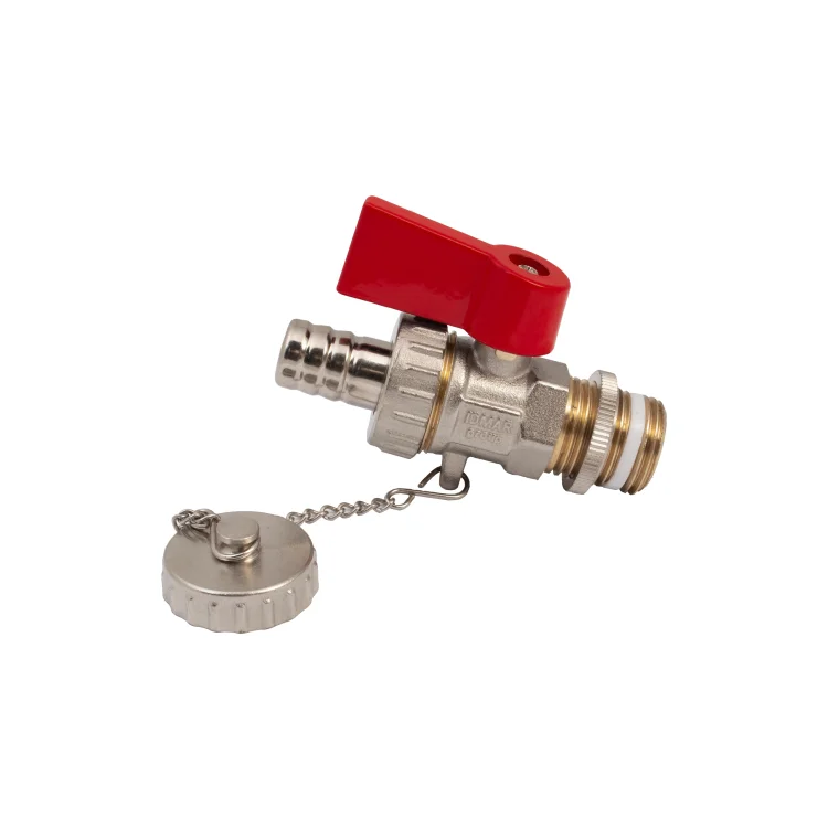 IDMAR Zawór kulowy spustowy z zaślepką 1/2" (DN15)-2