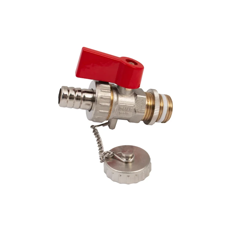 IDMAR Zawór kulowy spustowy z zaślepką 1/2" (DN15)-3