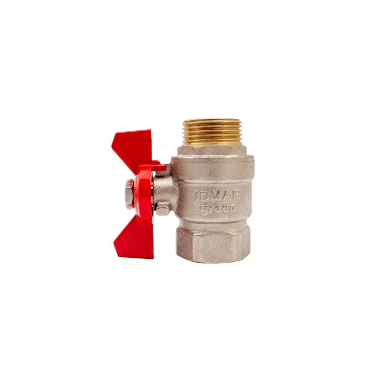 IDMAR Zawór kulowy 1/2" do wody gwint w/z z motylkiem SOLID-2