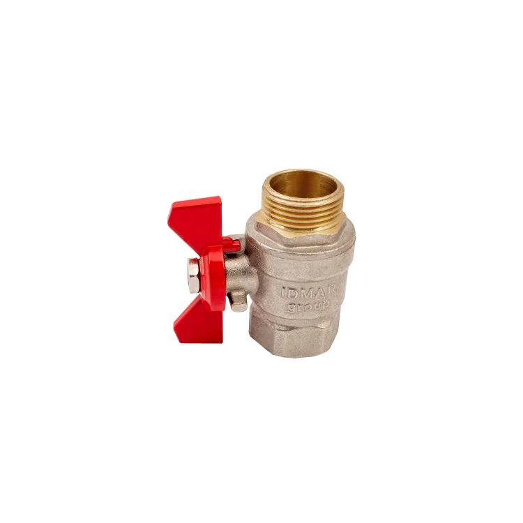 IDMAR Zawór kulowy 1/2" do wody gwint w/z z motylkiem SOLID-3