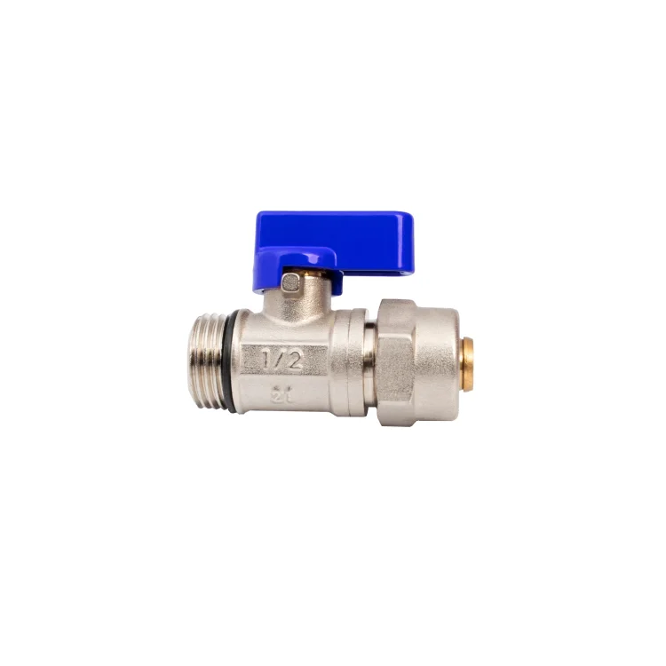 IDMAR Zawór kulowy 1/2"x16 PEX mini GZ zimna woda-4