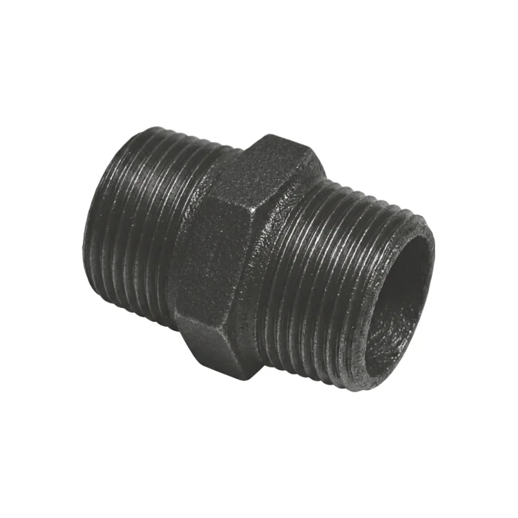 IDMAR Nypel 1" czarny (DN25) N4-3