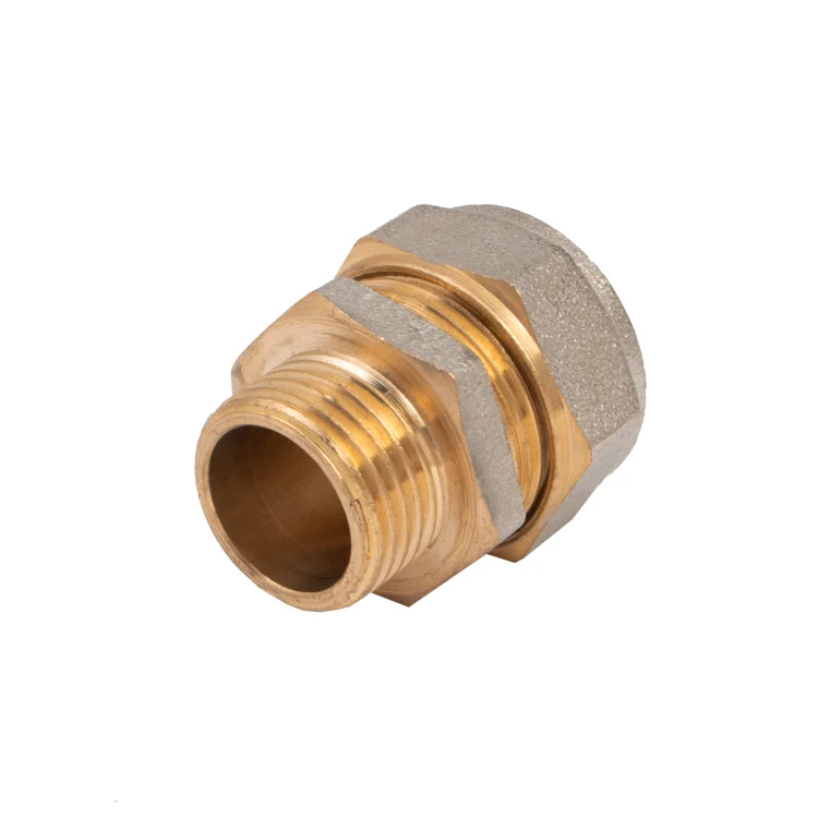 IDMAR Złączka prosta PEX 20 x 1/2" gwint zewnętrzny - system skręcany