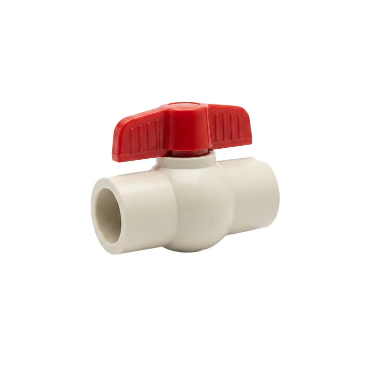 IDMAR Zawór kulowy 1/2" CPVC (DN15) system klejony - ciepła woda-3