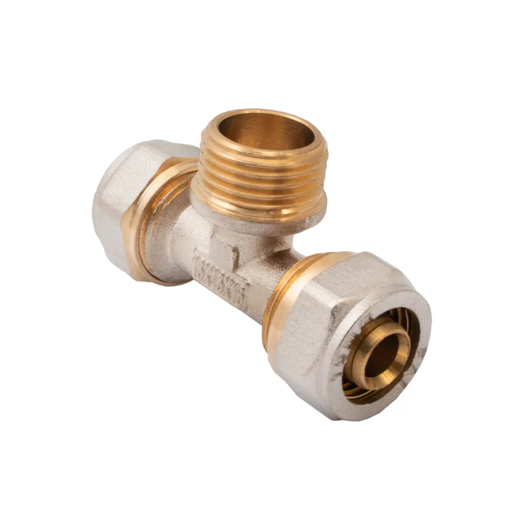 IDMAR Trójnik PEX 16 x 3/4" x 16 gwint zewnętrzny - system skręcany-2