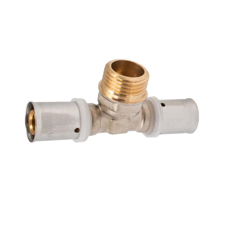 IDMAR Trójnik PEX 20 x 1/2" x 20 gwint zewnętrzny - system zaprasowywany-4