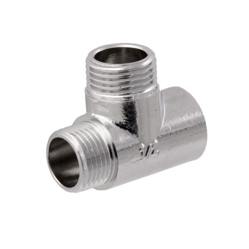 Idmar Trójnik chromowany 1/2" ZZW DN15-2