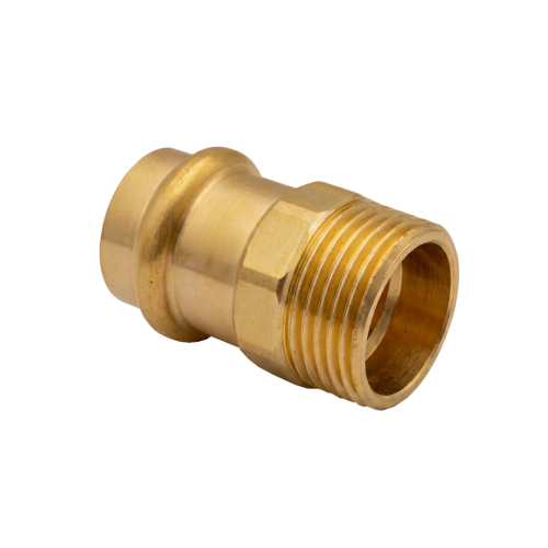 CU Nypel gwintowany 15x1/2" zaciskany woda-2