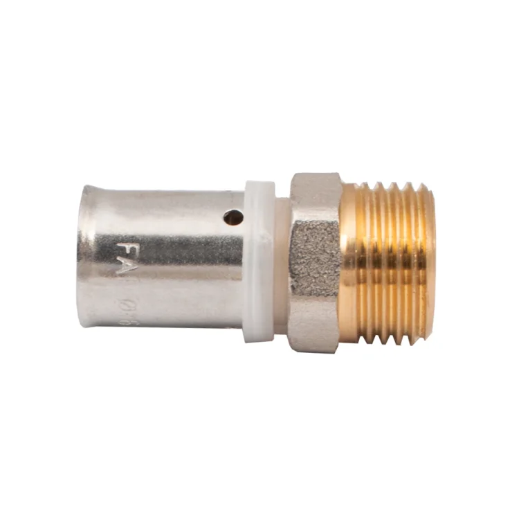 IDMAR Złączka prosta PEX 20 x 1/2" gwint zewnętrzny - system zaprasowywany-2