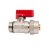 IDMAR Zawór kulowy 1/2"x16 PEX ciepła woda GZ mini-4