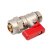 IDMAR Zawór kulowy 1/2"x16 PEX ciepła woda GZ mini-6
