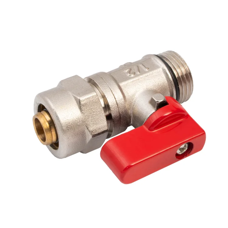 IDMAR Zawór kulowy 1/2"x16 PEX ciepła woda GZ mini-6