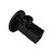 IDMAR Zawór kątowy 1/2"x3/4" z głowicą ceramiczną 1001 czarny mat-5