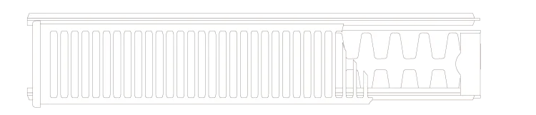 IDMAR Grzejnik stalowy C22 400x1400 dwupłytowyz podłączeniem bocznym moc 1756W (90/70/20°C) biały RAL9016; C22400X140