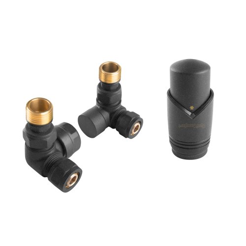 Zestaw termostatyczny osiowy antracyt typ 409; OPTAZOSA.443