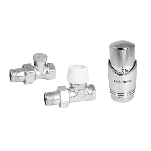 Zestaw termostatyczny prosty chromowany; OPTZZTPC.408