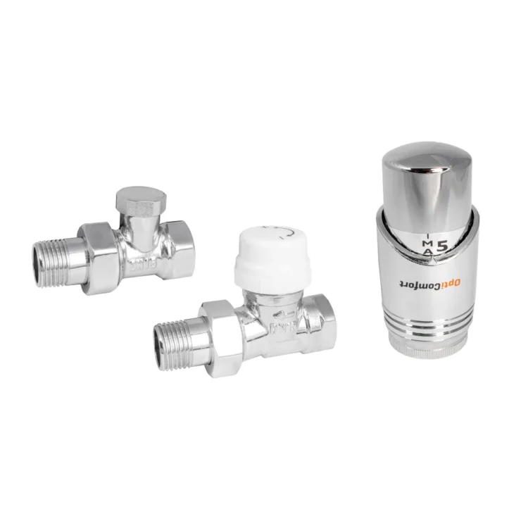 Zestaw termostatyczny prosty chromowany; OPTZZTPC.408