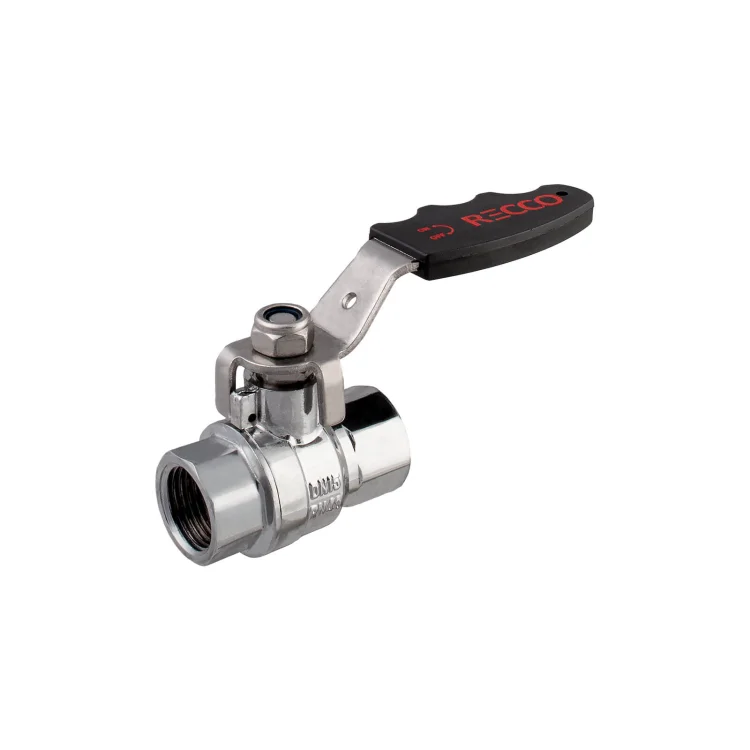 Zawór kulowy do wody RECCO GW/GW 1/2" kula antywapienna chrom niepolerowany; RW015301.8021R2
