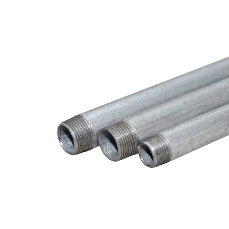 Rura stalowa gwintowana 1/2” ocynkowana – długość 35 cm (15/350mm)-1