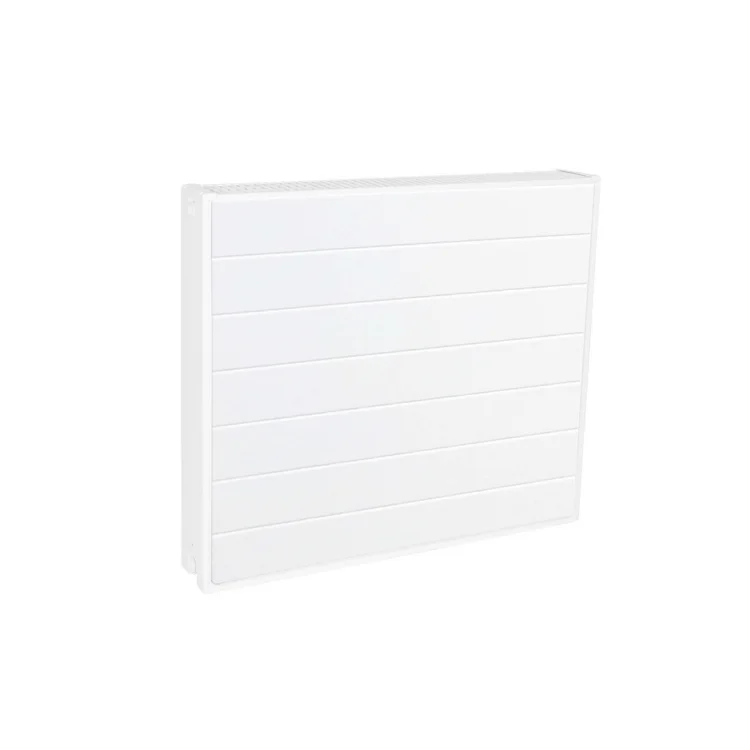 IDMAR Grzejnik stalowy V22 600x1400 dekoracyjny dwupłytowy DEKO z panelem ryflowanym moc 2242W (90/70/20°C) biały-1