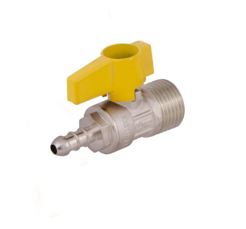 IDMAR Zawór kulowy 1/2"xDN10 prosty do gazu GZ z przyłączem na wąż; KG015091.8076