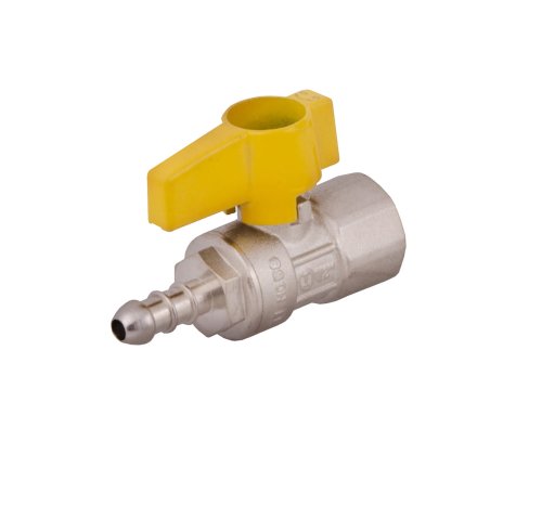 IDMAR Zawór do gazu 1/2"xDN10 GW z przyłączem do węża-1