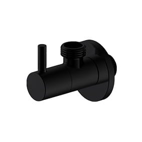 IDMAR Zawór kątowy 1/2"x1/2" z głowicą ceramiczną 1008 czarny mat - AGORA - blister-1